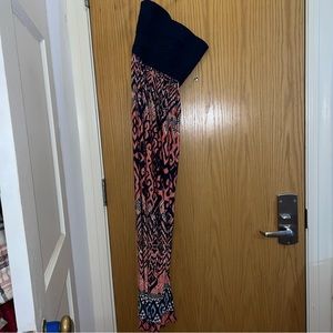 Strapless maxi dress